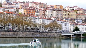 Le Rhône, vue sur la Croix-Rousse